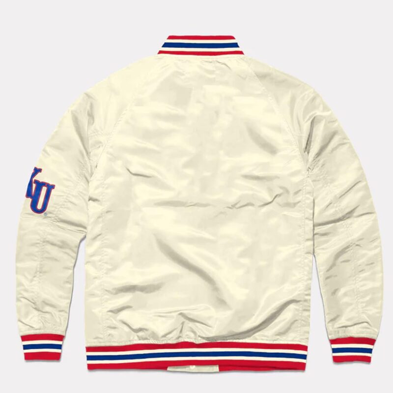 Circus Font Kansas Jayhawks Cream Jacket