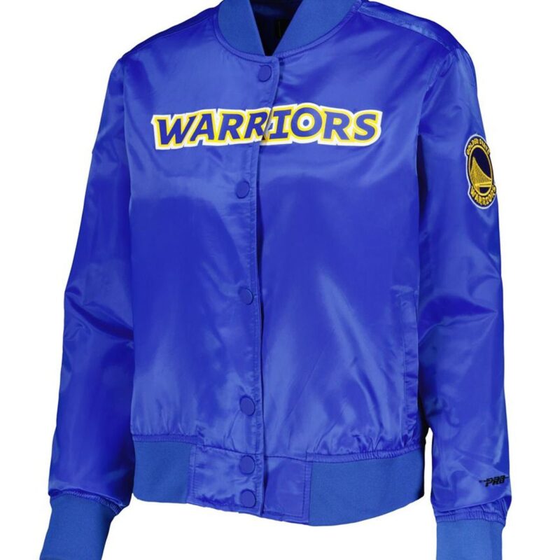 Royal Golden State Warriors Classics Satin Jacket