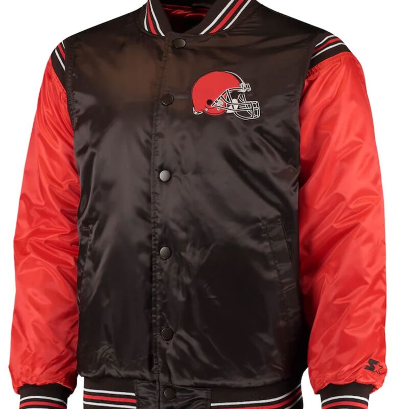 Cleveland Browns Starter Red and Black Jacket