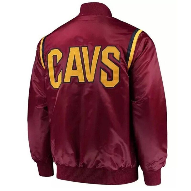 Cleveland Cavaliers Wine Teddy Satin Jacket