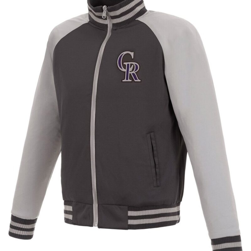 Colorado Rockies Track Gray Jacket