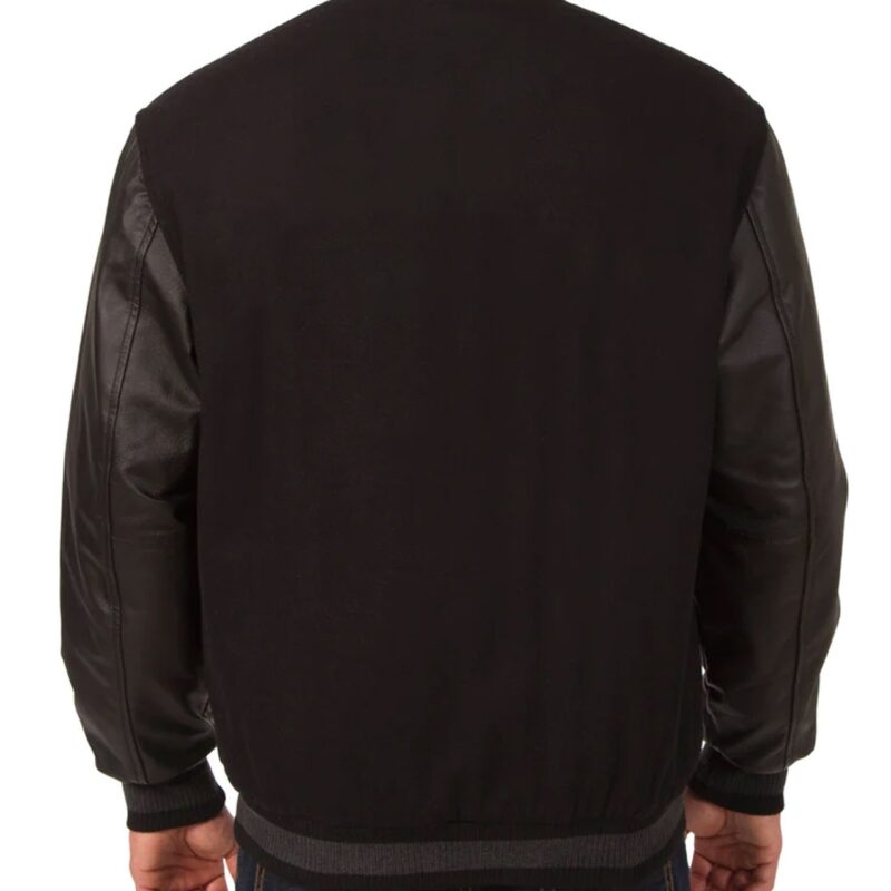 Colorado Rockies Varsity Black Wool/Leather Jacket