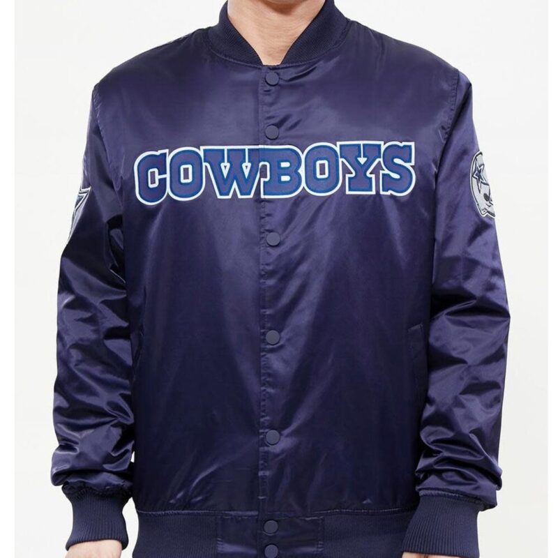 Dallas Cowboys Wordmark Satin Jacket