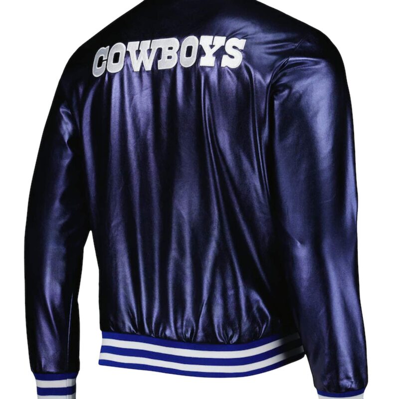 Dallas Cowboys Metallic Navy Jacket