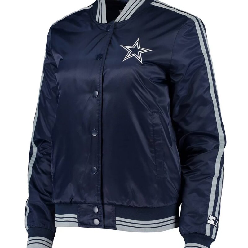 Overtime Dallas Cowboys Navy Blue Jacket