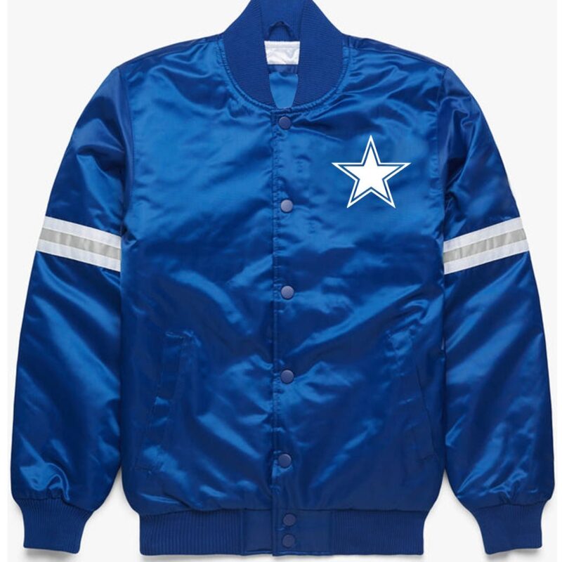 Royal Dallas Cowboys Satin Jacket