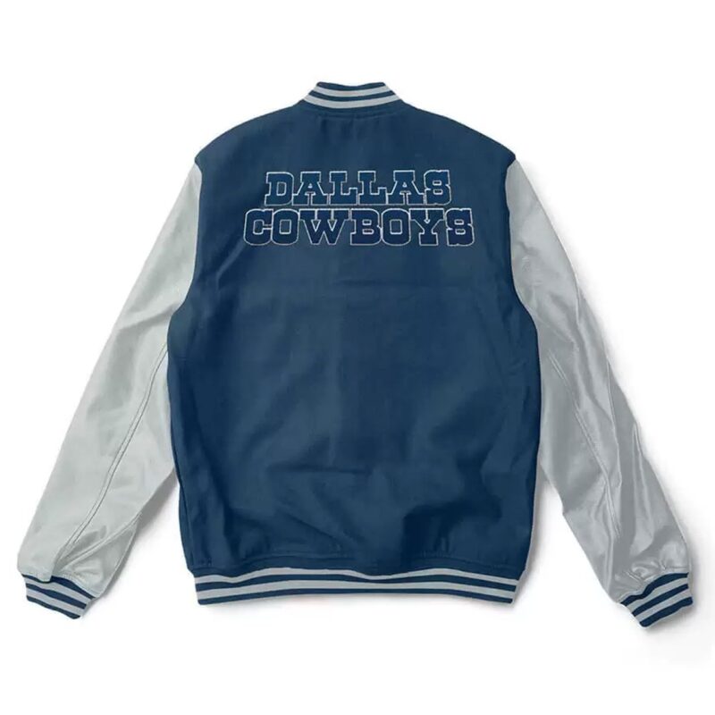 Dallas Cowboys Gray and Blue Varsity Jacket