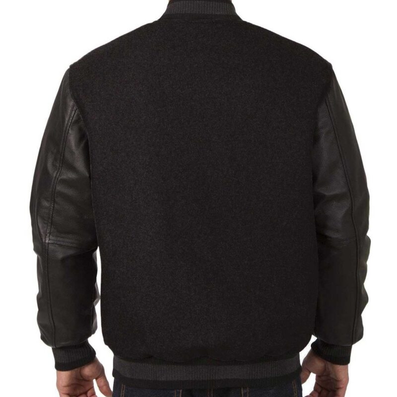 Dallas Stars Varsity Black Wool & Leather Jacket