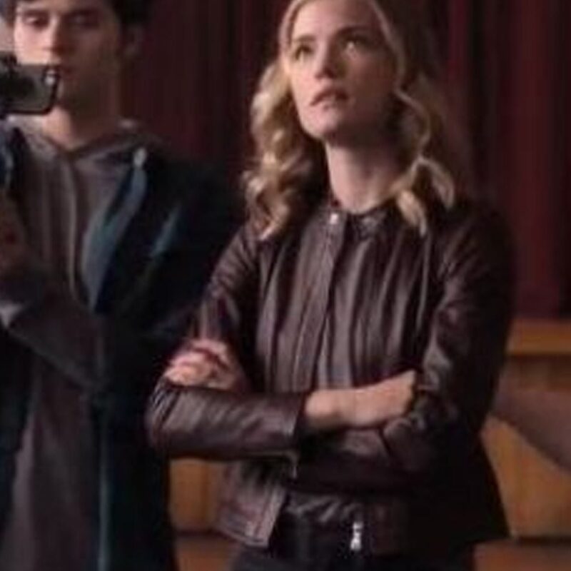 Dare Me Willa Fitzgerald Maroon Leather Jacket