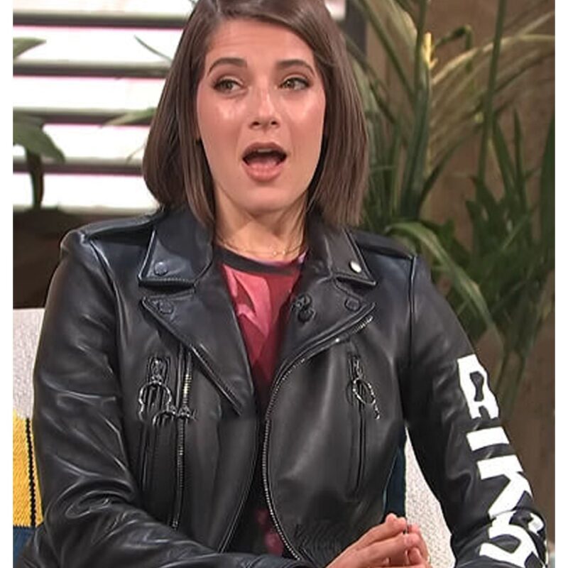 Daryn Carp E! News Daily Pop Leather Jacket