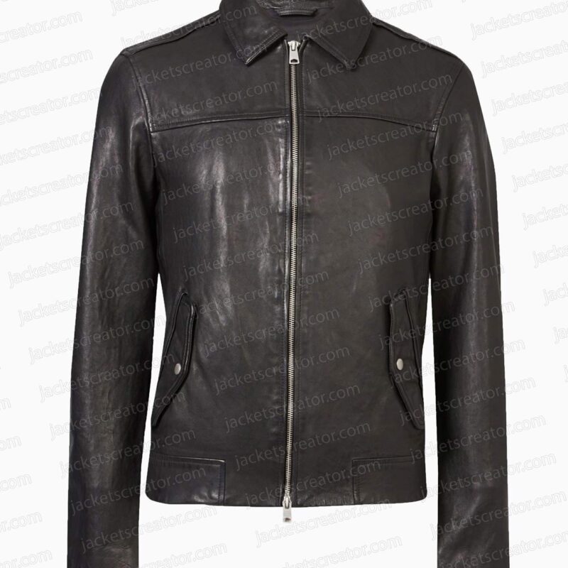 The Full Monty Mark Addy Leather Jacket