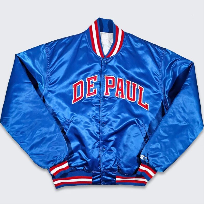 80’s Depaul Blue Demons Bomber Jacket