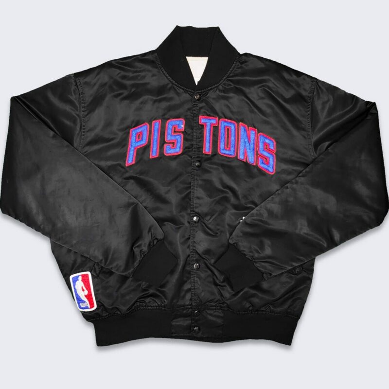 80’s Detroit Pistons Black Jacket