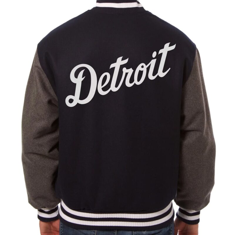 Detroit Tigers Two Tone Varsity Wool Jacket