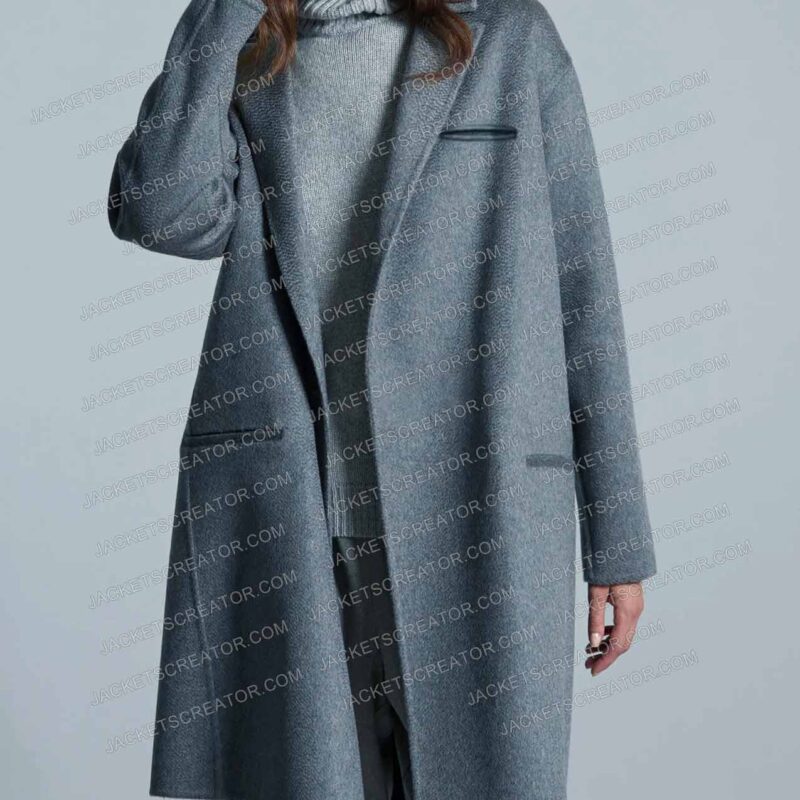 Teresa Palmer A Discovery of Witches Gray Wool Coat