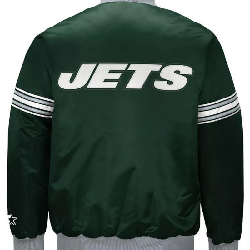 Draft Pick New York Jets Green Satin Jacket