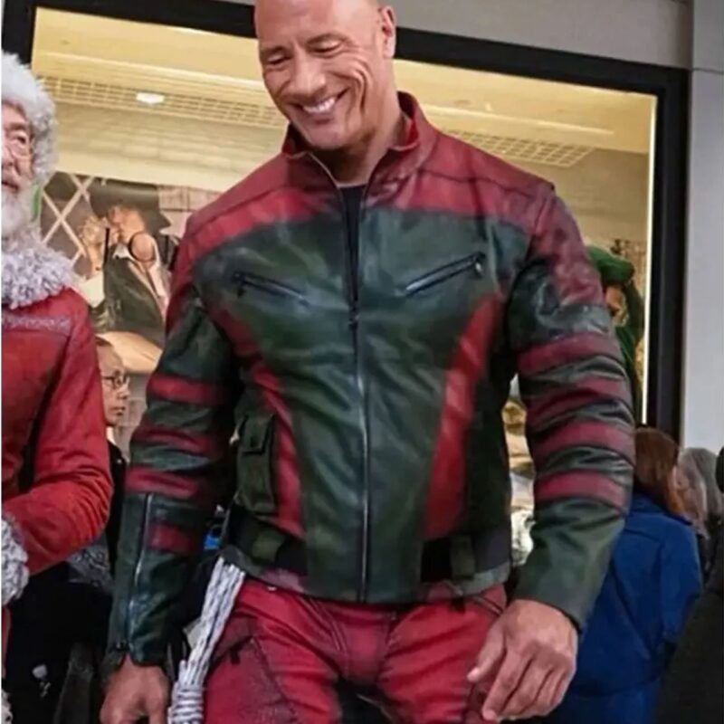 Dwayne Johnson Red One Leather Jacket