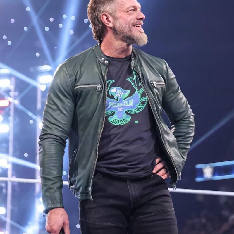 Edge WWE Green Leather Jacket
