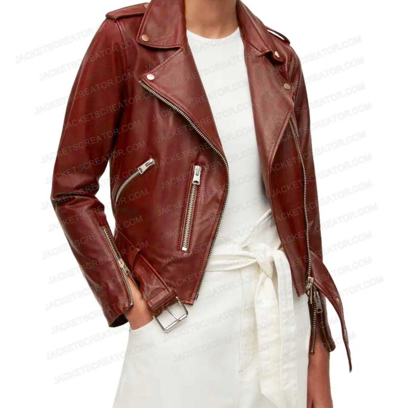 New Amsterdam Sandra Mae Frank Leather Jacket