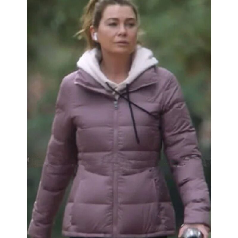 Ellen Pompeo Greys Anatomy Puffer Jacket