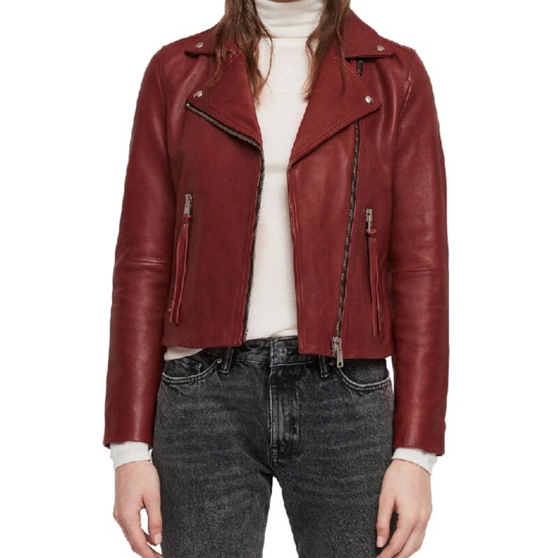 Arrow S07 Sea Shimooka Red Leather Jacket