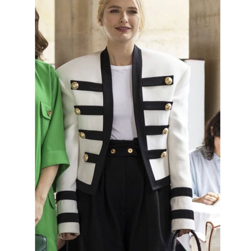 Emily in Paris Camille Razat Military Jacket