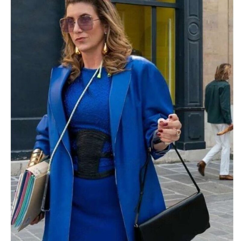 Emily in Paris Philippine Leroy-Beaulieu Blue Coat