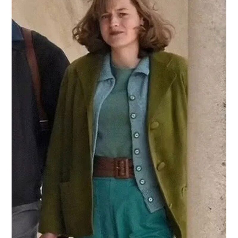 Emma Corrin My Policeman Green Blazer