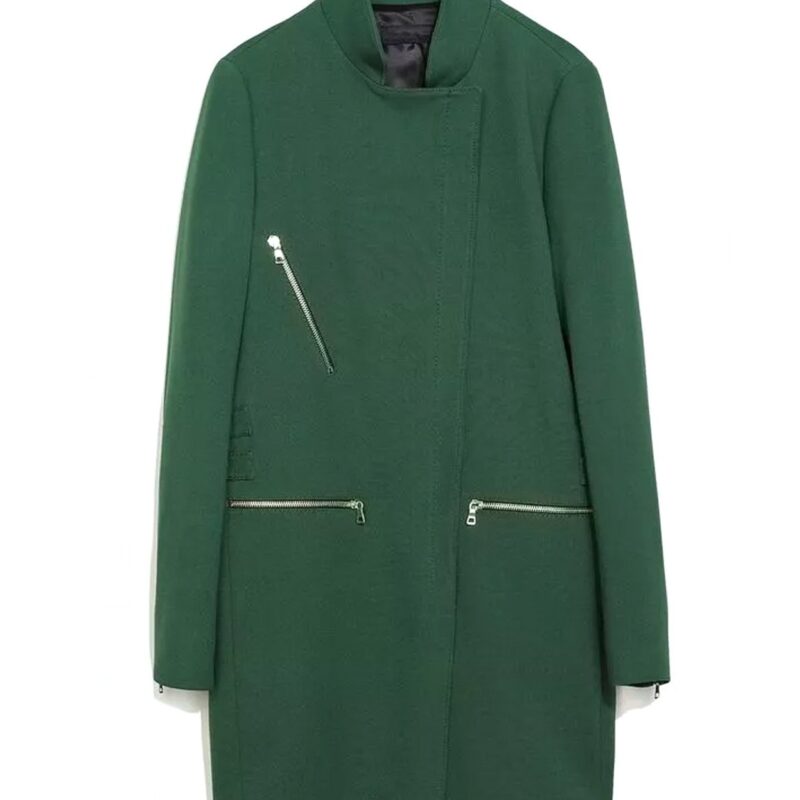 Bates Motel S03 Olivia Cooke Green Coat