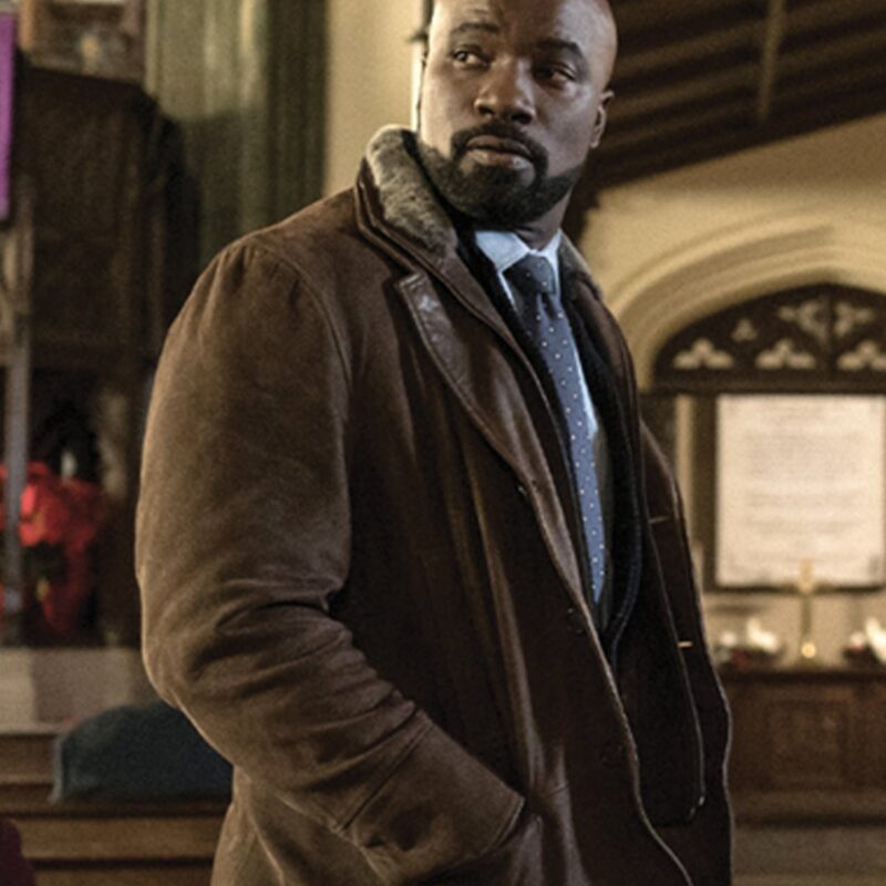 Mike Colter Evil Leather Coat