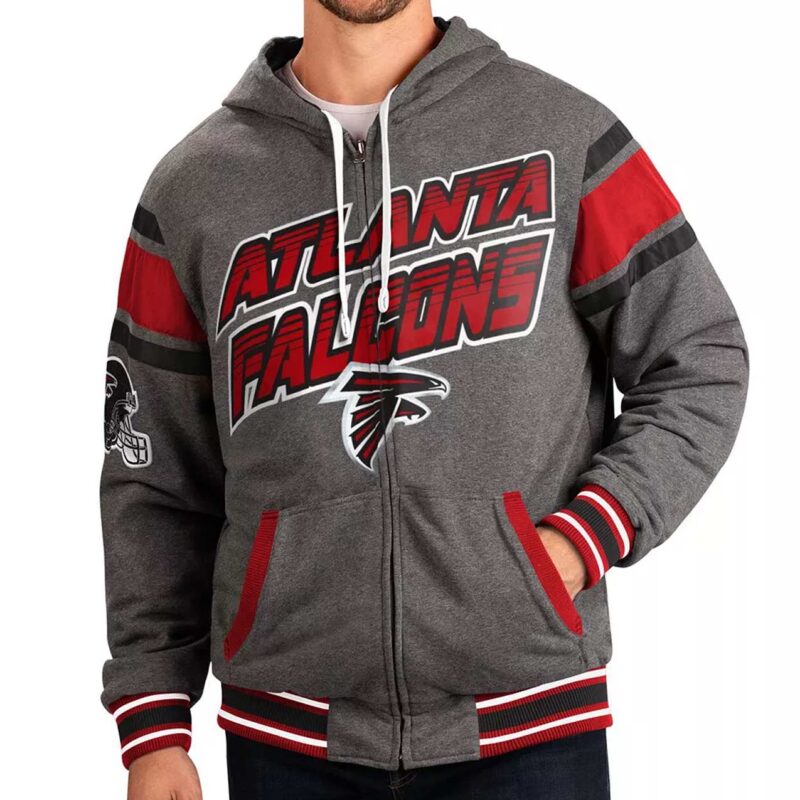 Gray Atlanta Falcons Extreme Hoodie