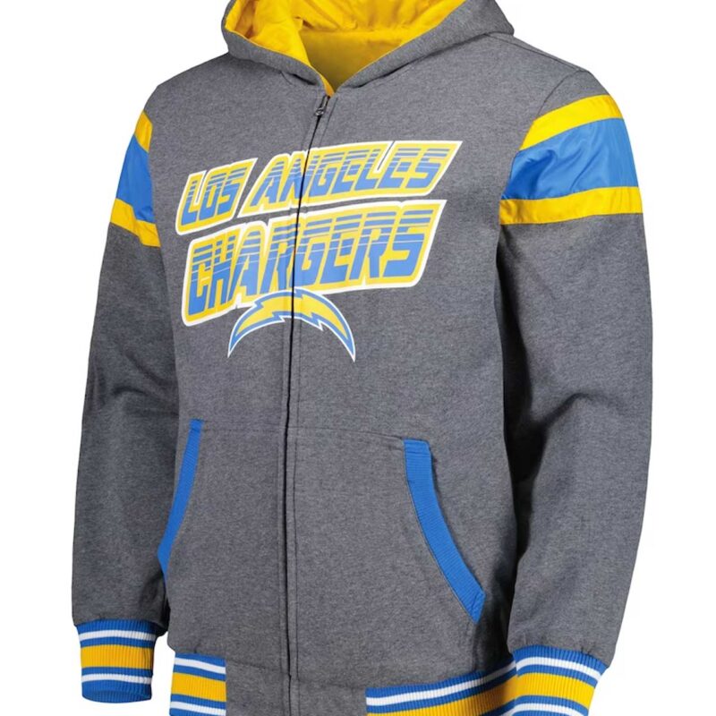 Gray Los Angeles Chargers Extreme Hoodie