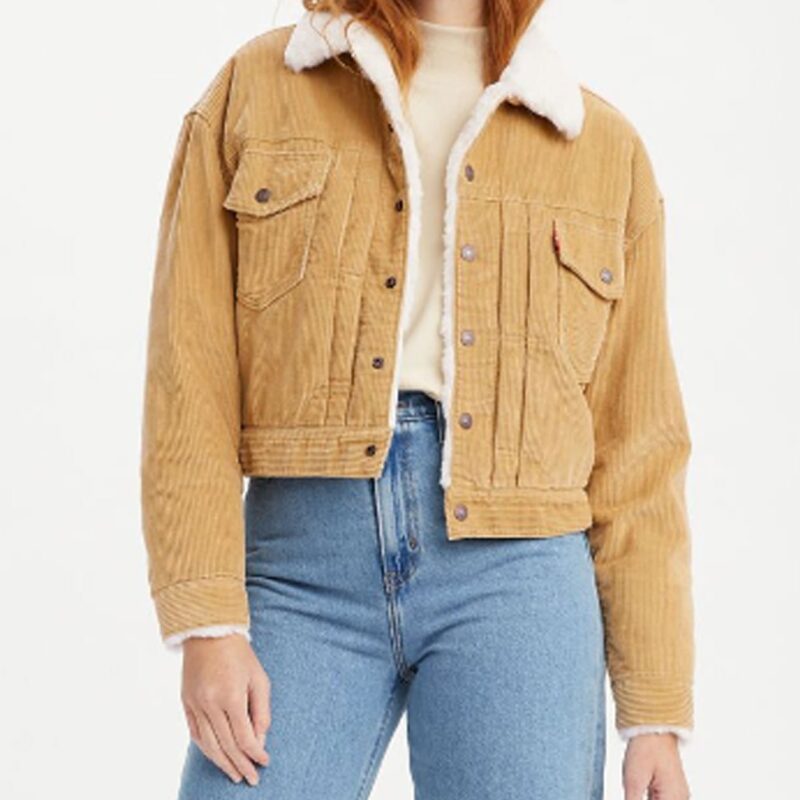 Never Have I Ever Lee Rodriguez Corduroy Sherpa Trucker Jacket