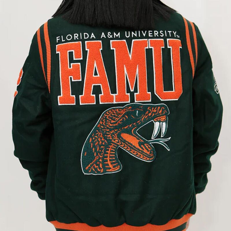 Florida A&M University 1887 Green Varsity Jacket