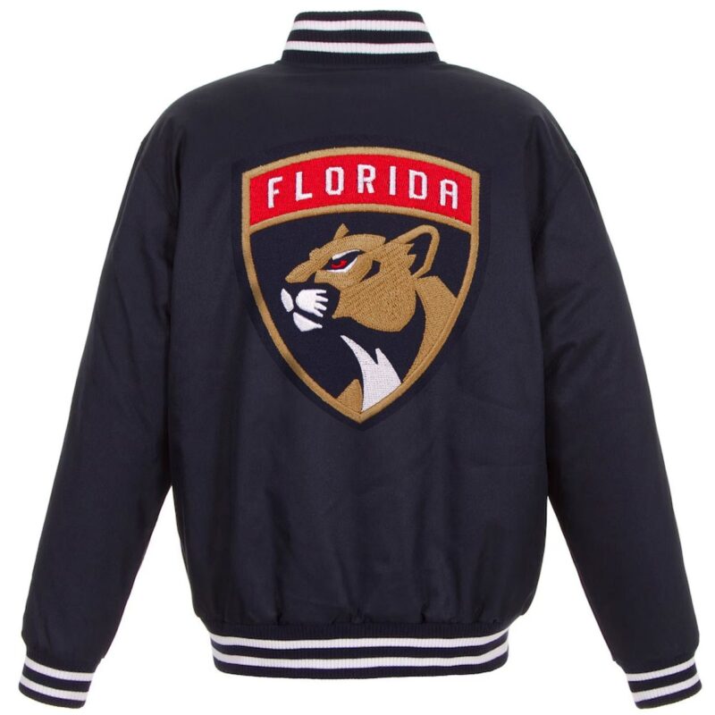 Florida Panthers Front Hit Poly Twill Navy Jacket