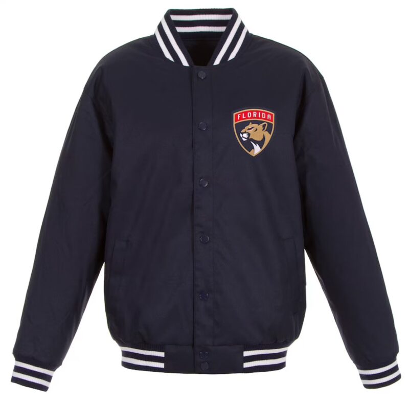 Florida Panthers Front Hit Poly Twill Navy Jacket