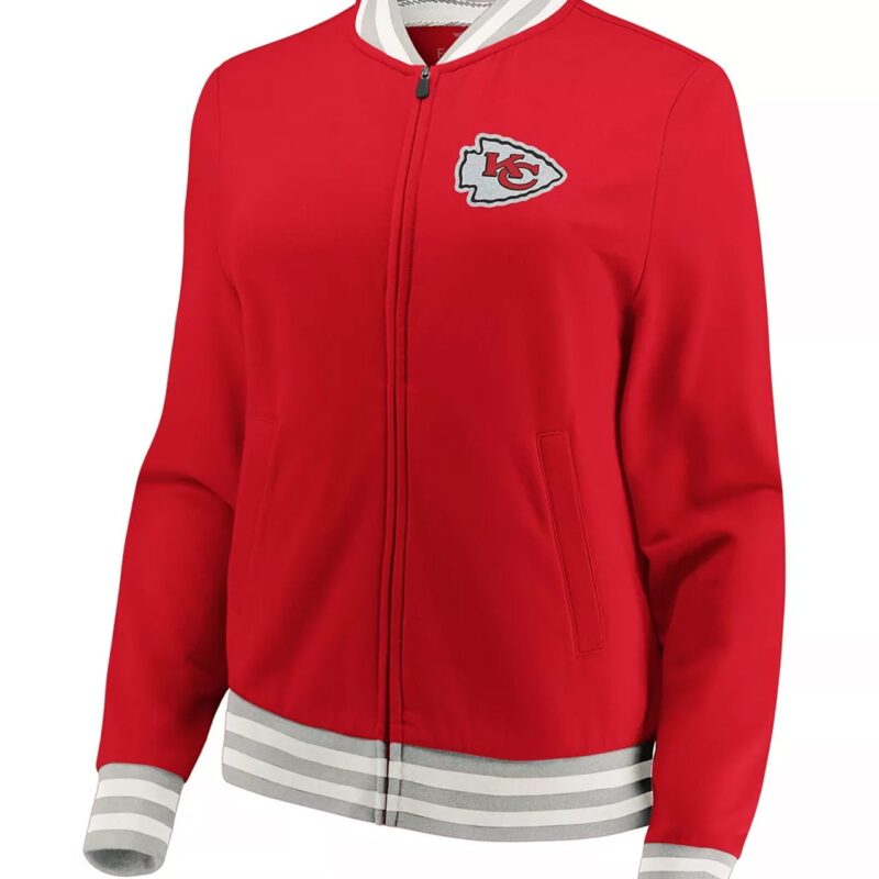 Kansas City Chiefs Full-Zip Varsity Red Wool Jacket
