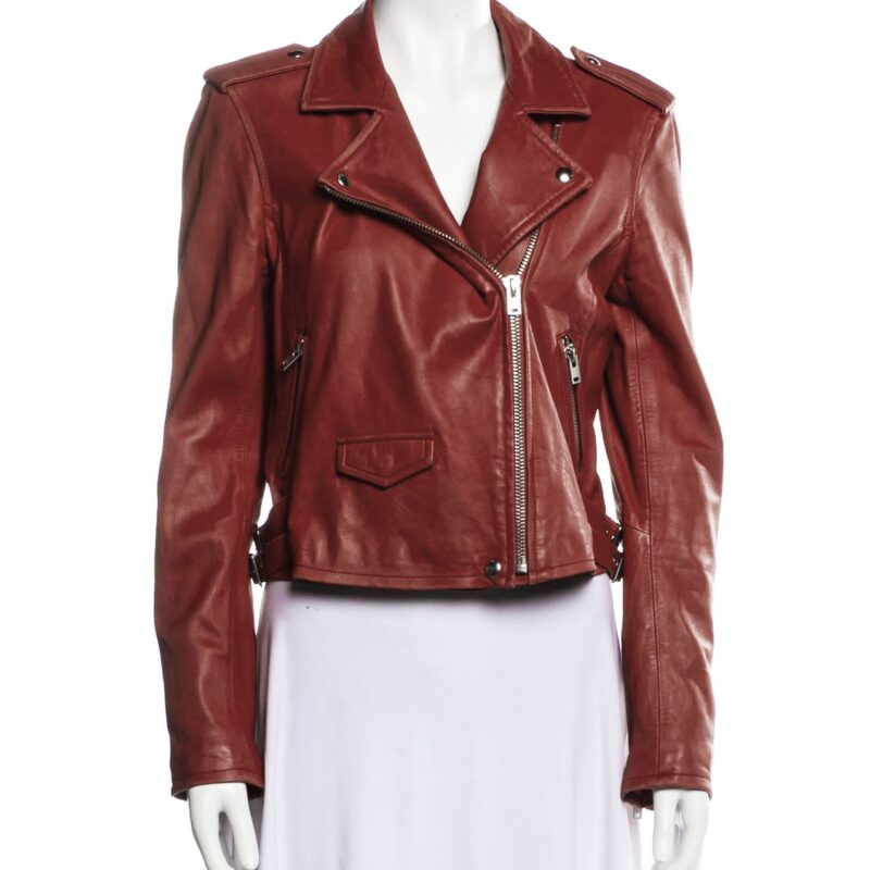 Nancy Drew S01 Leah Lewis Brown Leather Jacket