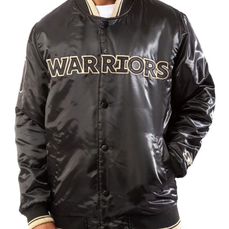 Golden State Warriors Bomber Black Jacket