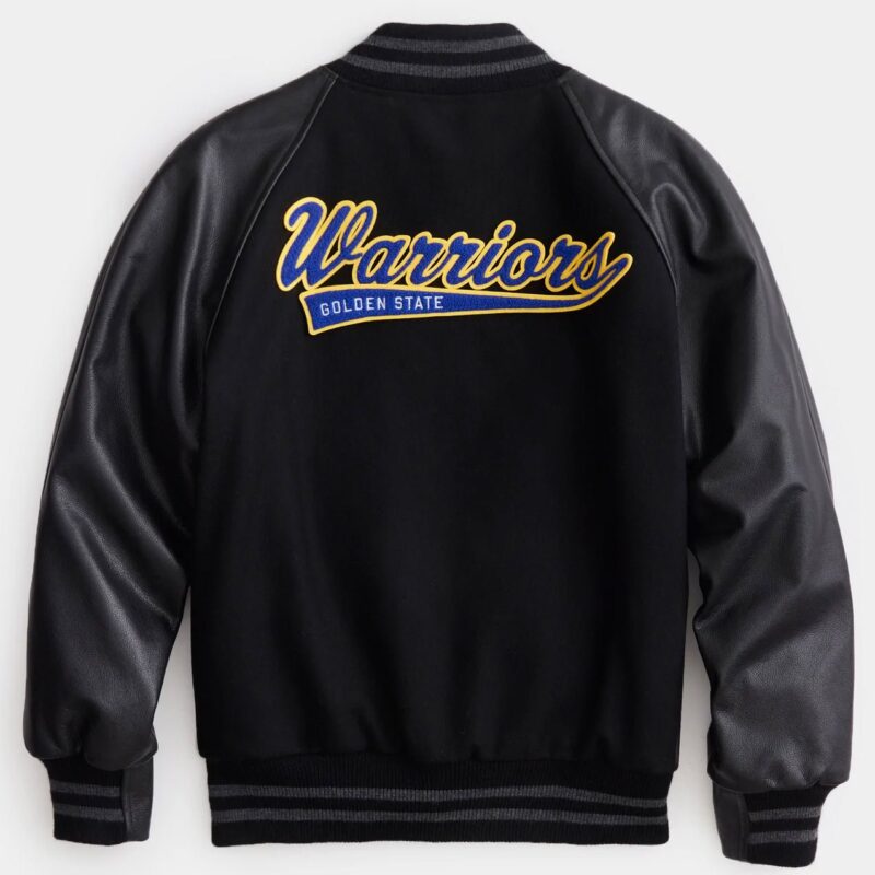 Golden State Warriors Varsity Black Jacket