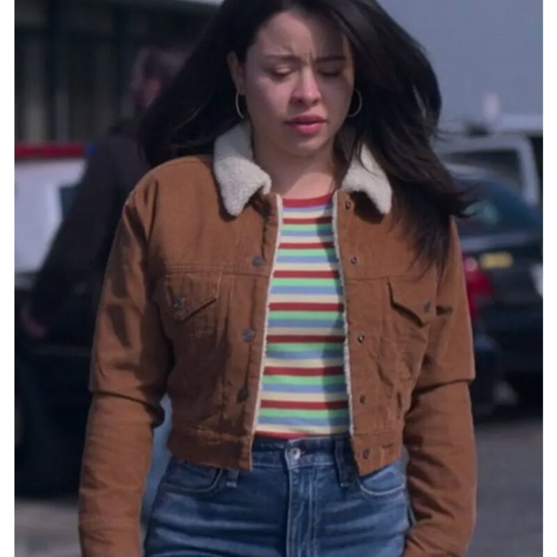 Good Trouble S05 Cierra Ramirez Cropped Trucker Jacket