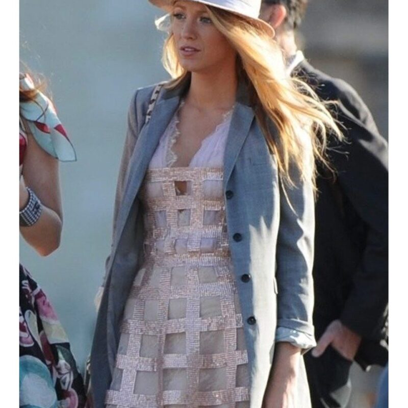 Gossip Girl Blake Lively Gray Jacket