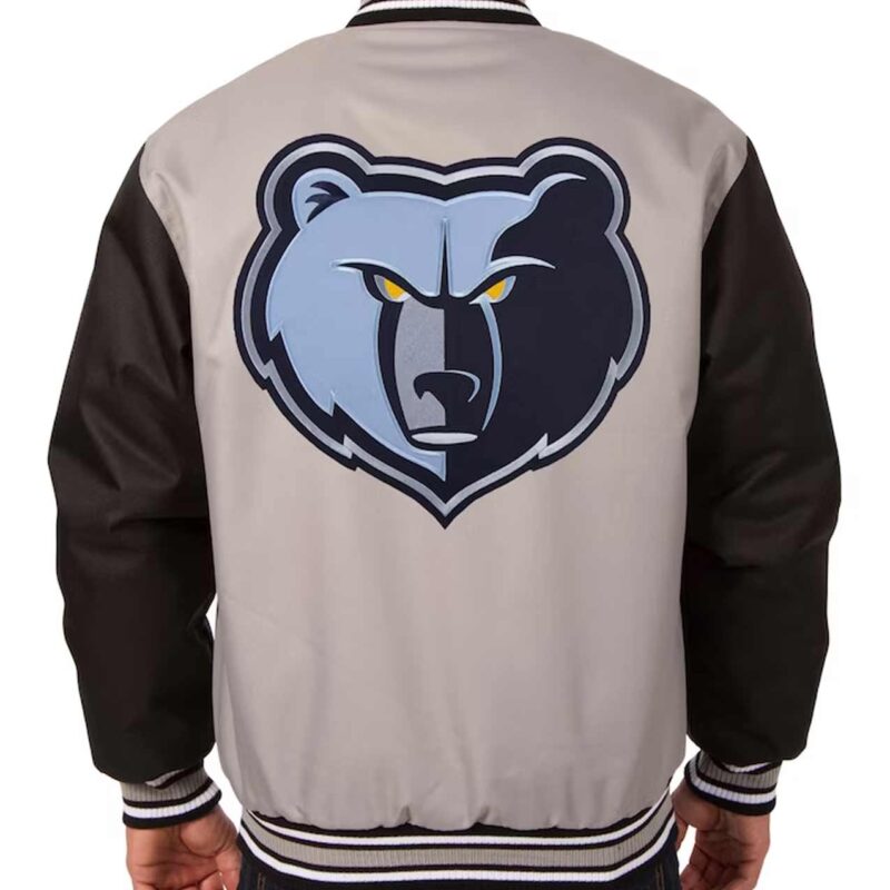 Gray/Black Memphis Grizzlies Poly Twill Jacket