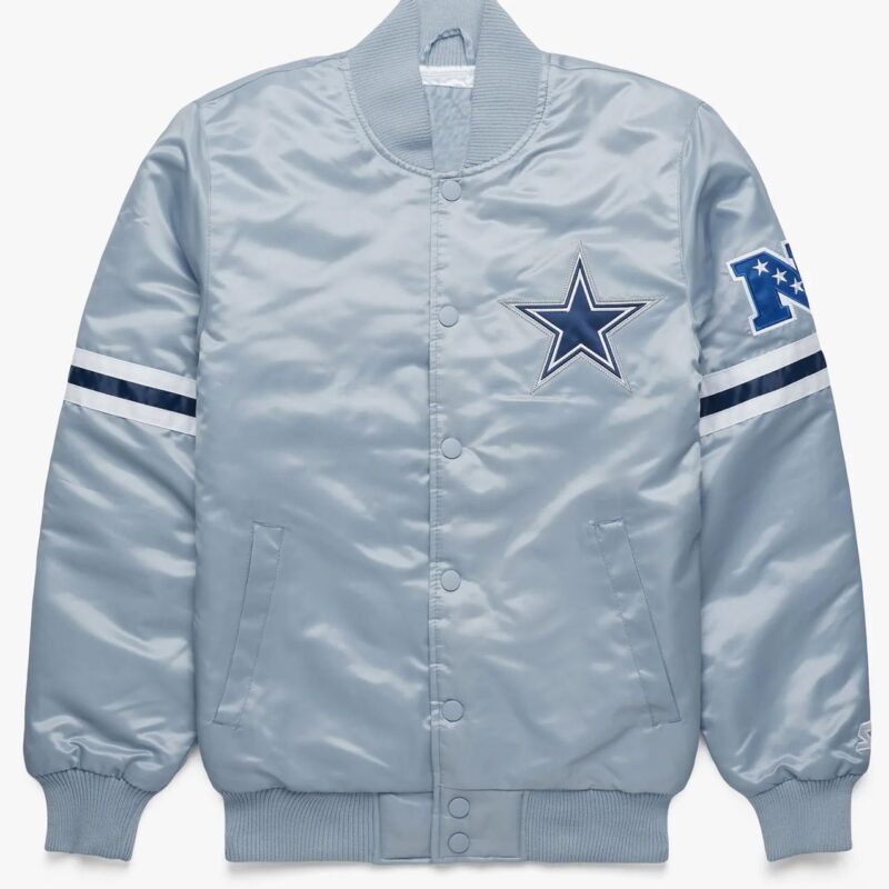 Dallas Cowboys Gray Satin Jacket