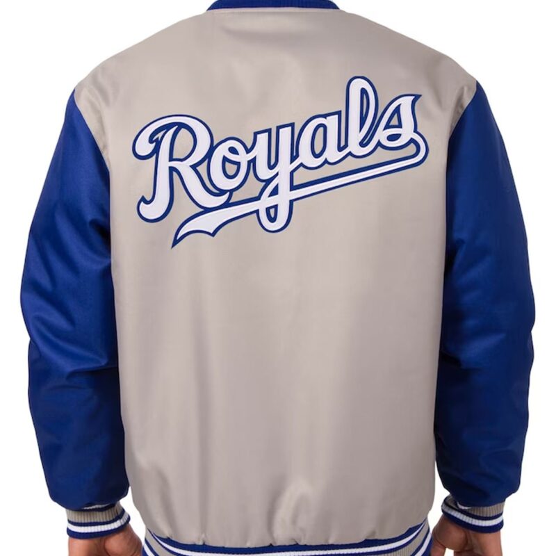 Gray/Royal Kansas City Royals Poly Twill Jacket