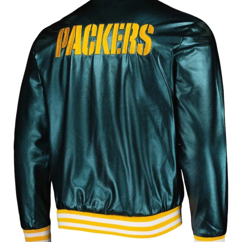 Green Bay Packers Metallic Green Jacket