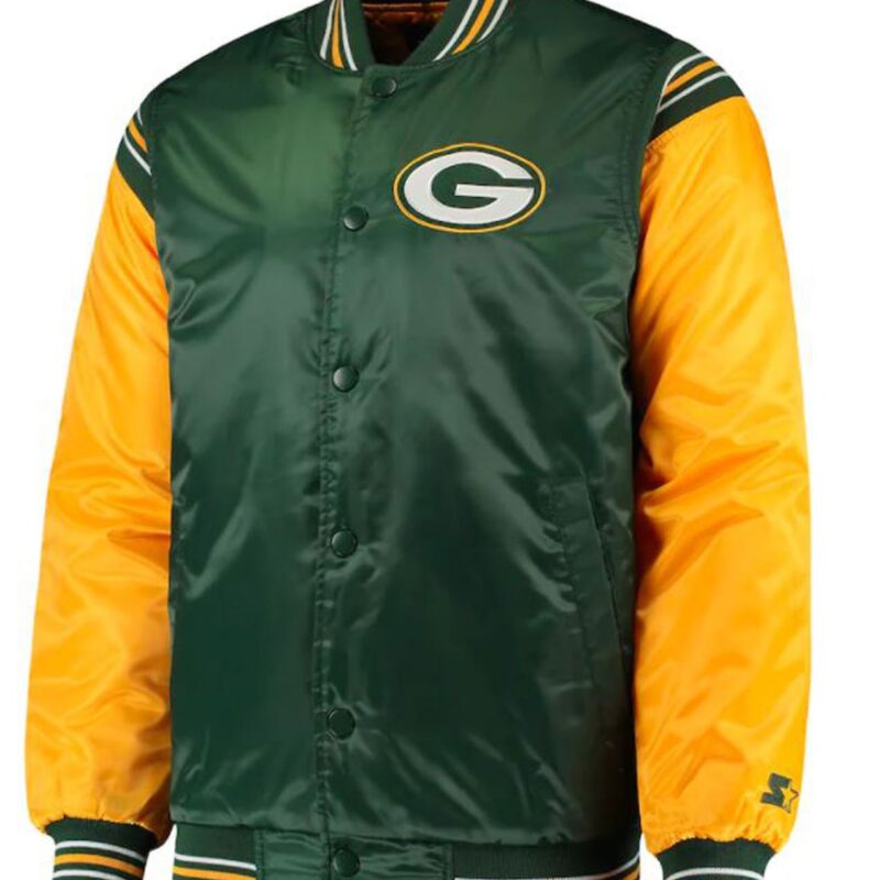 Green Bay Packers Starter Yellow and Green Jacket