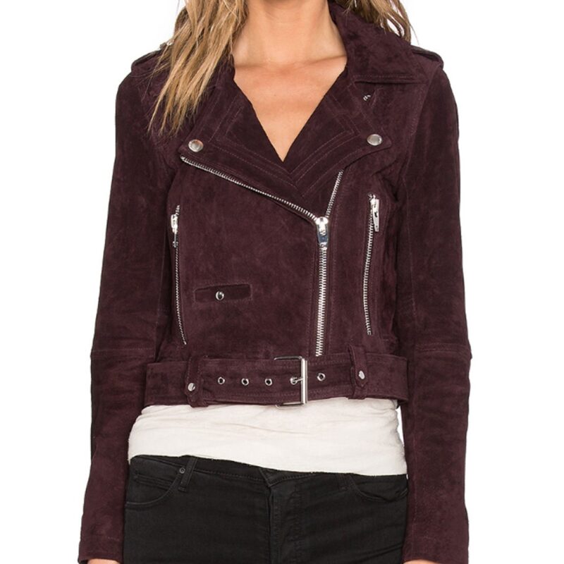 Pretty Little Liars S07 Ashley Benson Brown Suede Jacket