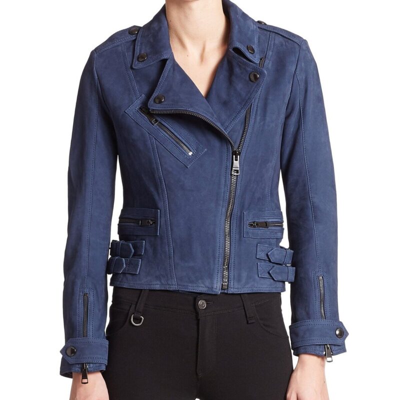 Life in Pieces Betsy Brandt Suede Jacket