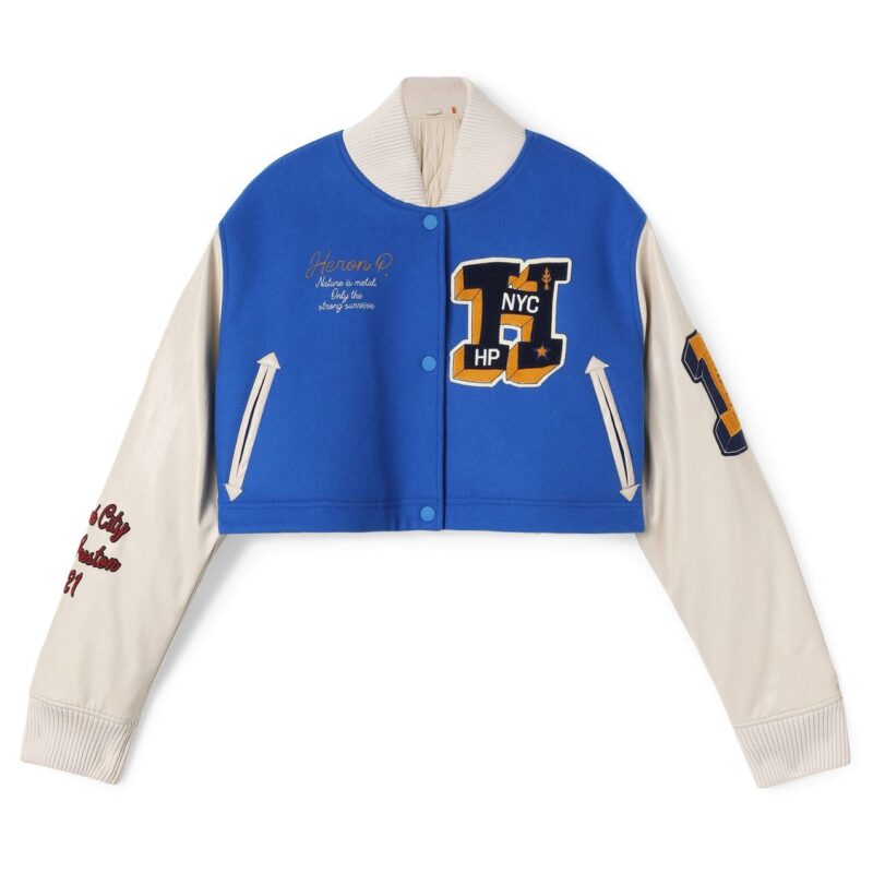 Heron Patches Varsity Jacket